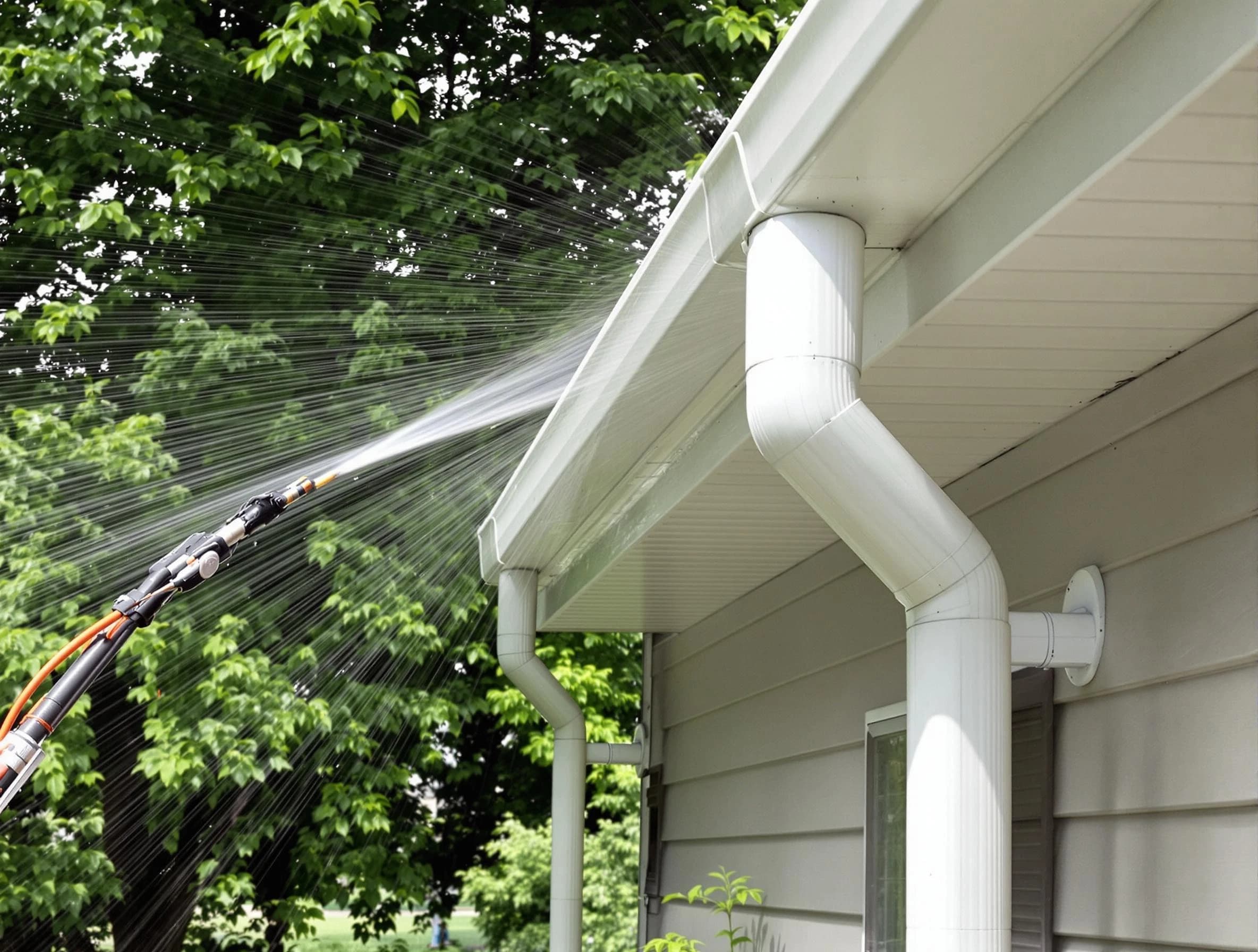 Cleared gutters by Brook Park Roofing Company for a clean drainage system in Brook Park, OH