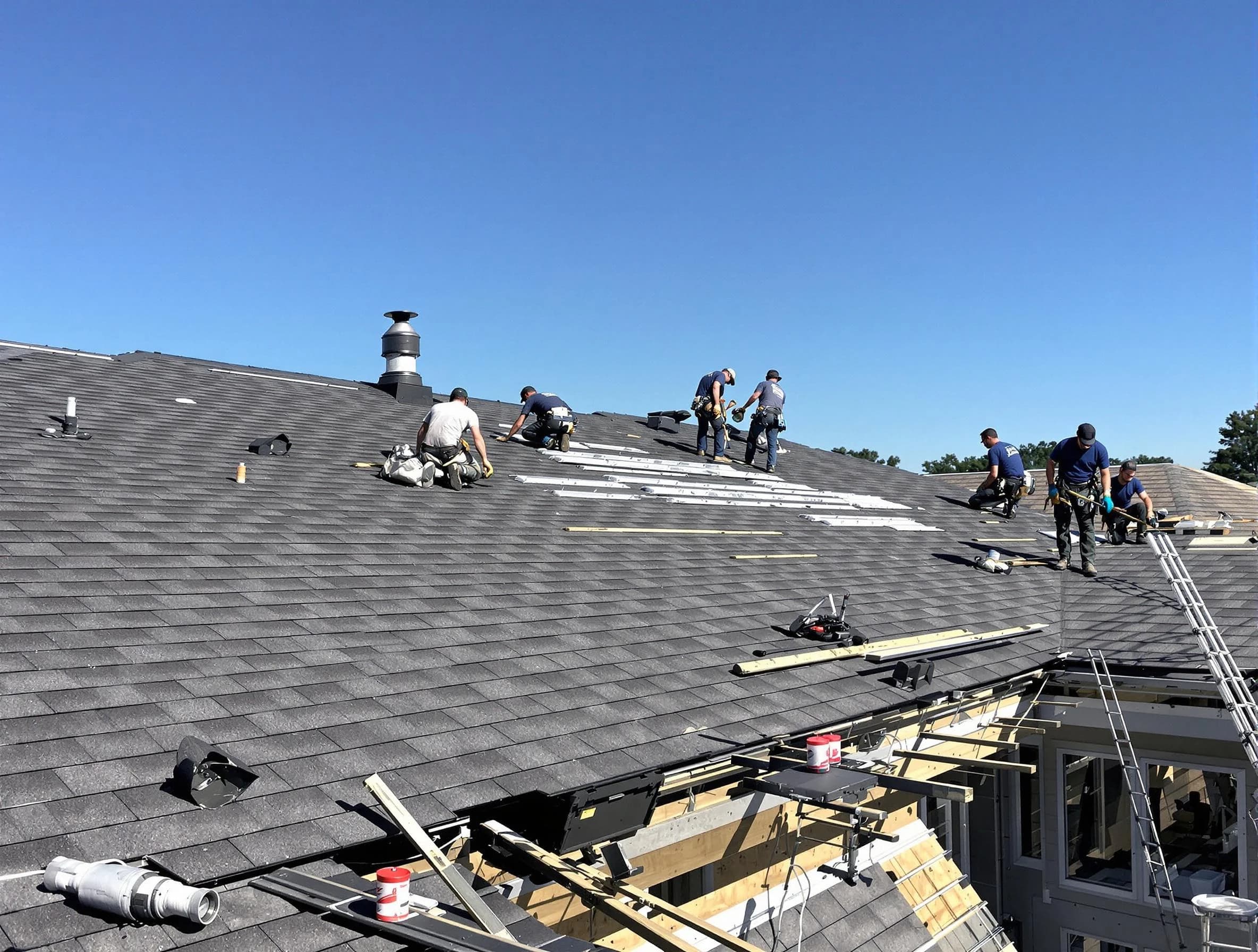 Brook Park Roofing Company experts performing roof installation in Brook Park, OH