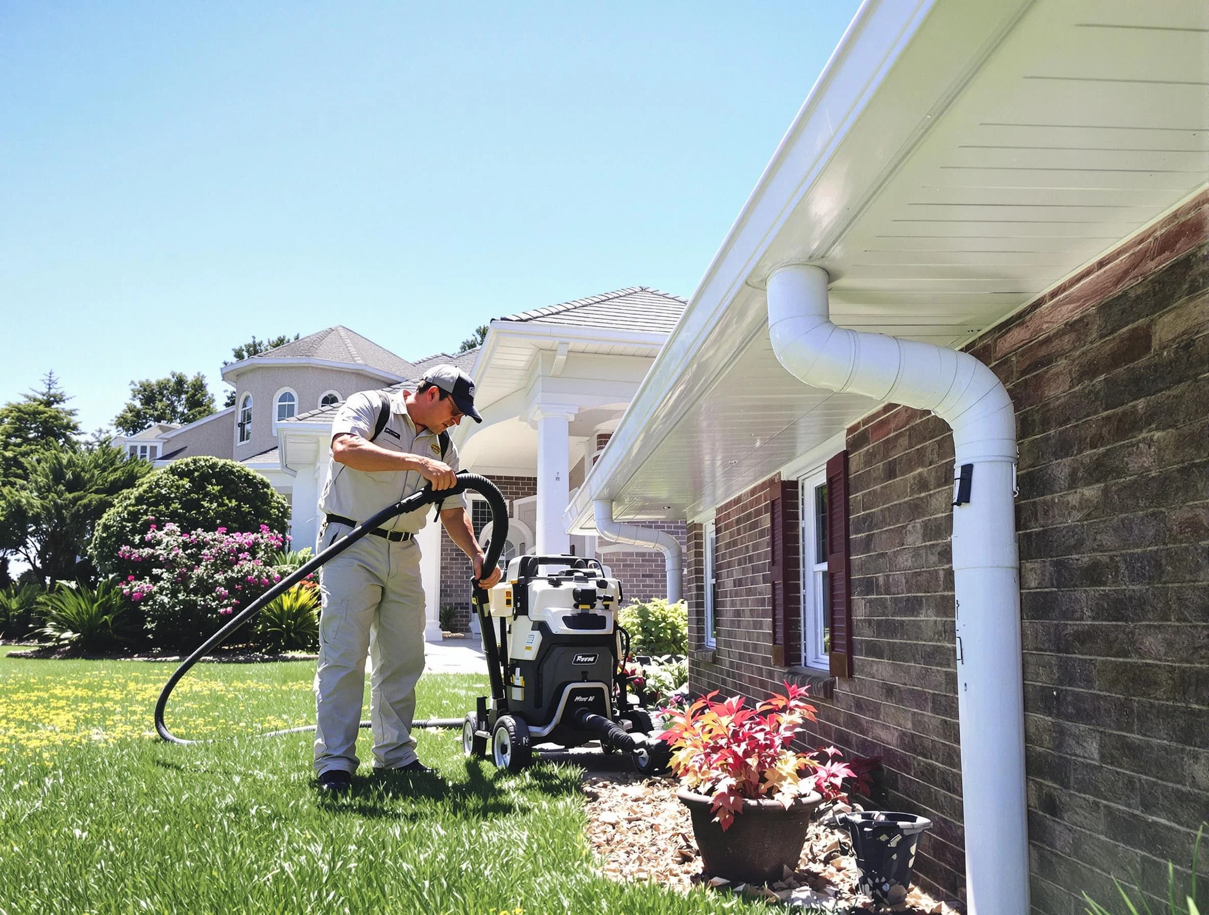 Downspout Cleaning in Brook Park